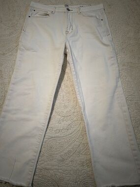 Kensie Off-White Straight Leg Jeans